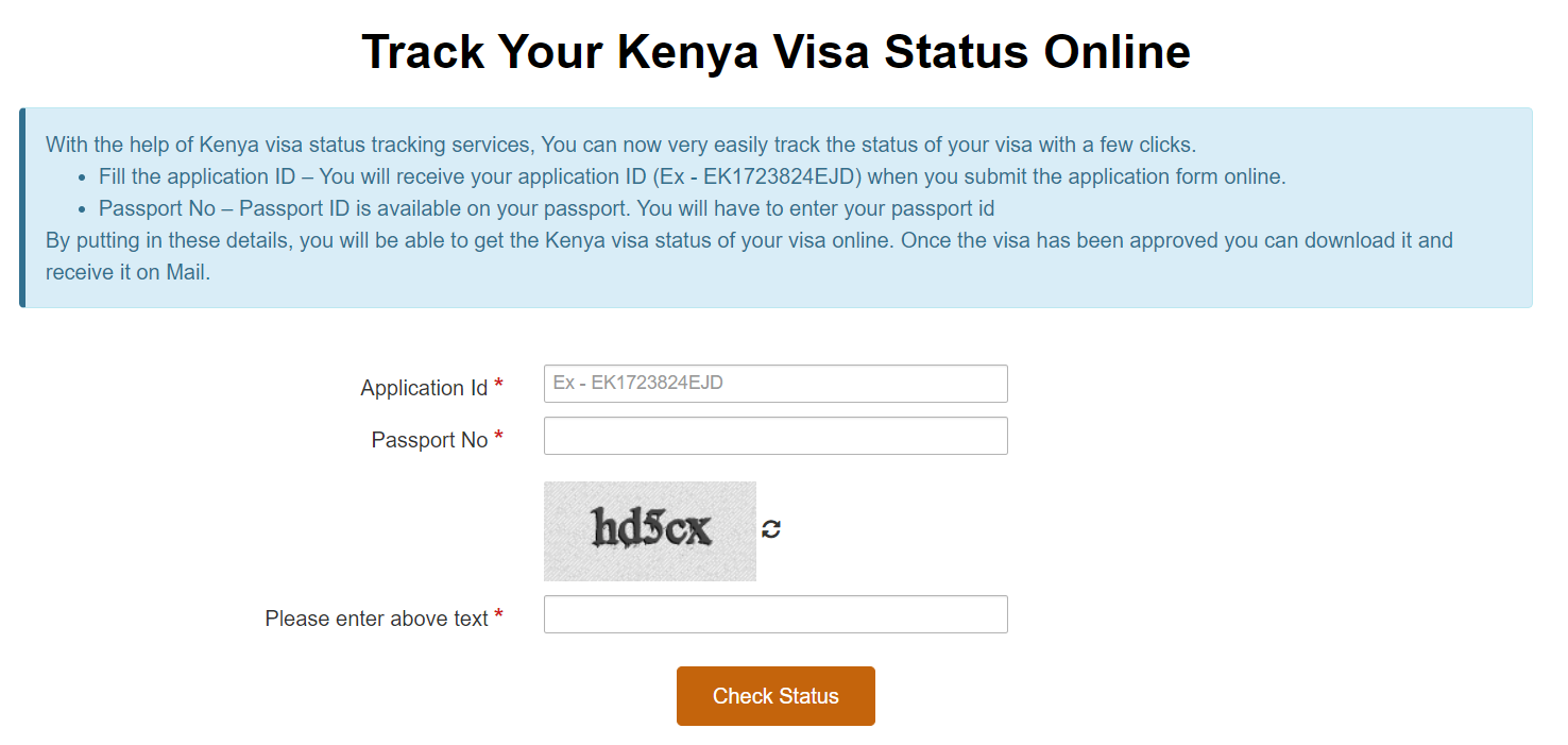Check Your Kenya eTA Status Online