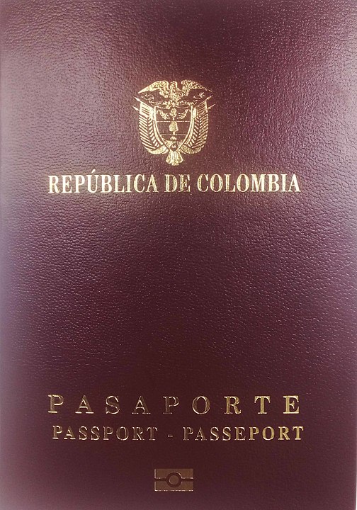 Front Cover of Colombia Passport