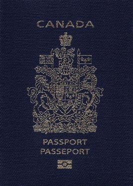 Couverture du passeport canadien