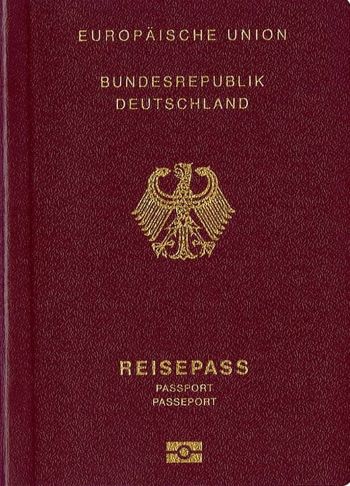 Couverture du passeport allemand