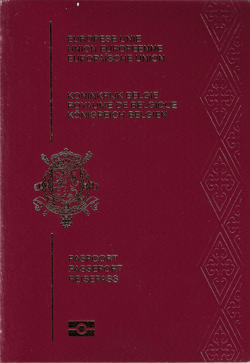 Front Cover of Belgium Passport